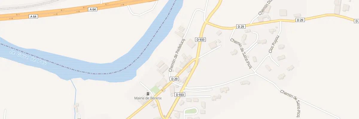 Plan du 6 Rue de l’Eglise à Bérenx