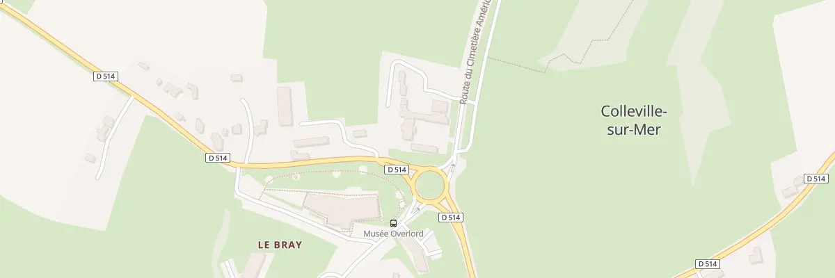 Plan du 31 Rte du Cimetière Américain à Colleville-sur-Mer