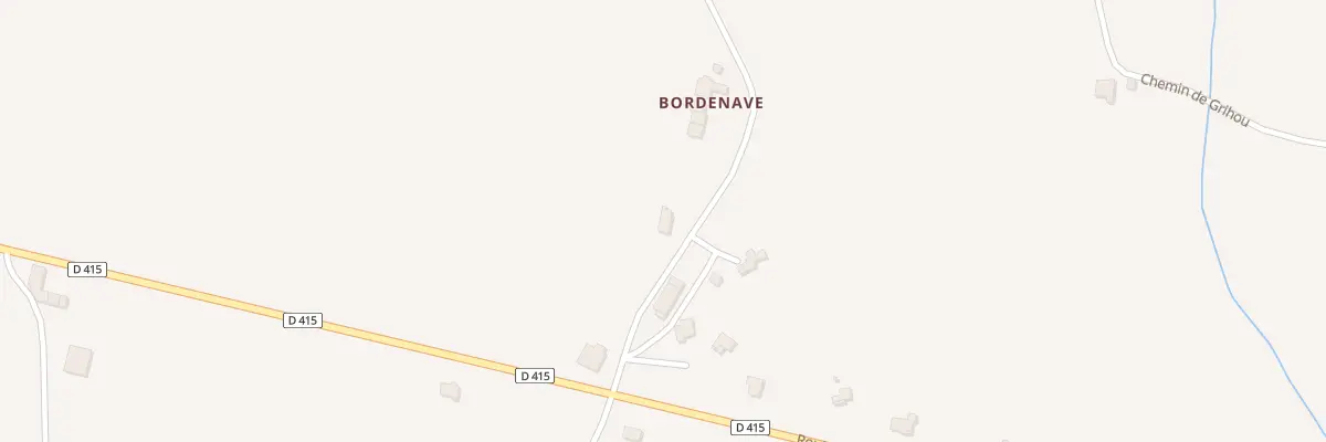Plan du 161 Che Bordenave à Baigts-de-Béarn