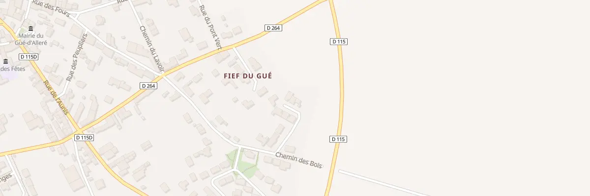 Plan du 13F Che des Bois au Gué-d’Alleré