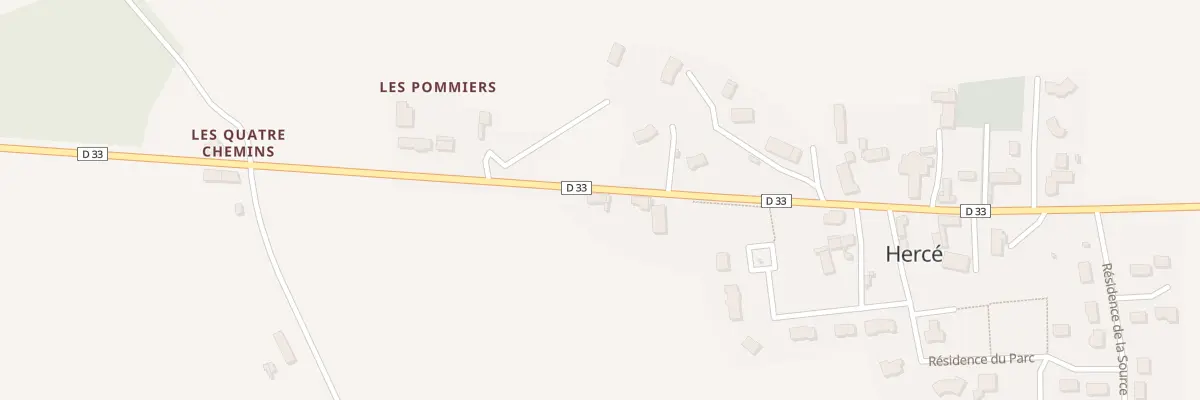 Plan du 17 Rue Saint Pierre à Hercé