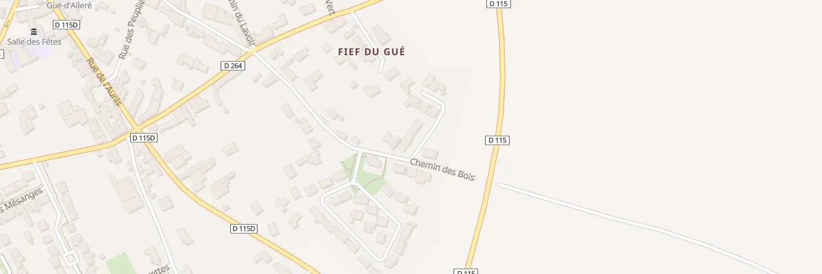 Plan du 13G Che des Bois au Gué-d’Alleré
