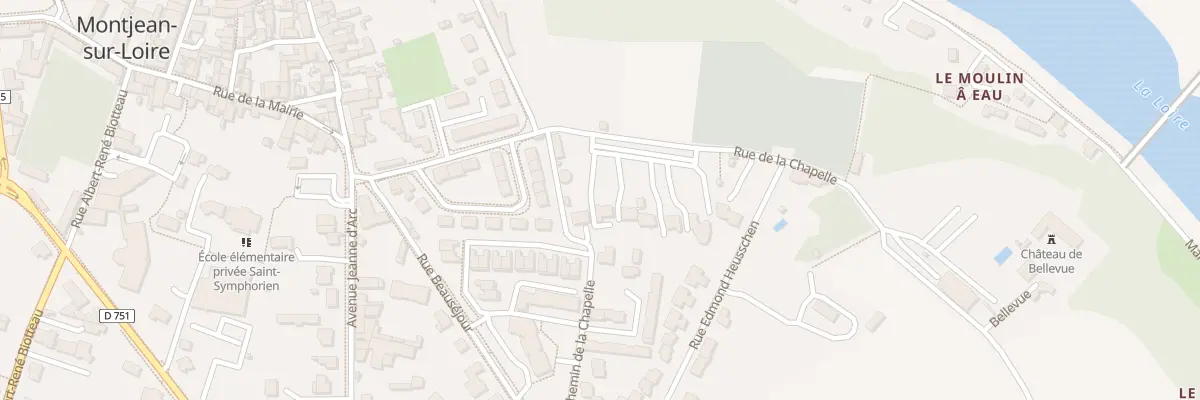 Plan du 10 Rue de la Chapelle (Montjean) à Mauges-sur-Loire