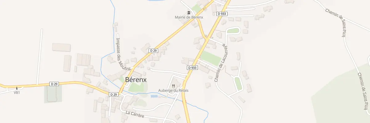 Plan du 390 Gr Grande Route à Bérenx