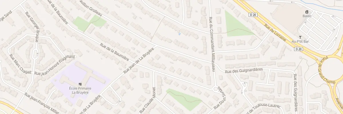 Plan du 58 Rue Pavillon Grolleau à Cholet