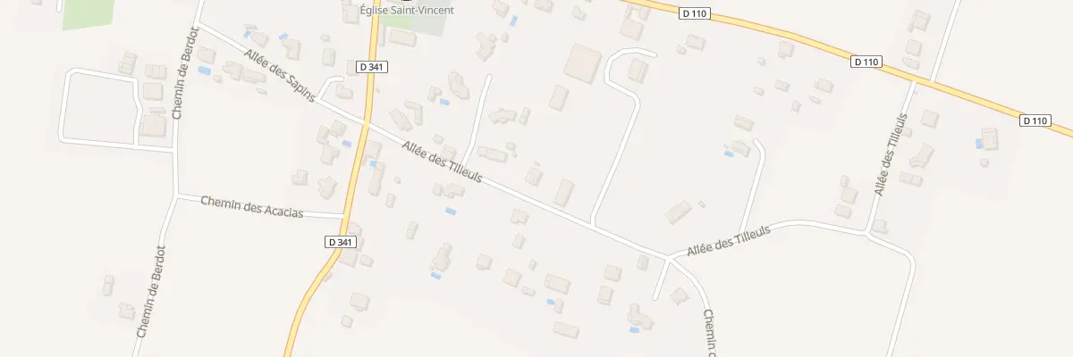 Plan du 161 All des Tilleuls à Vicq-d’Auribat