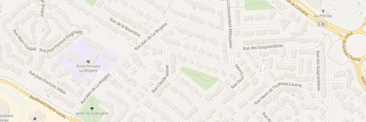 Plan du 8 Rue Paul Cézanne à Cholet
