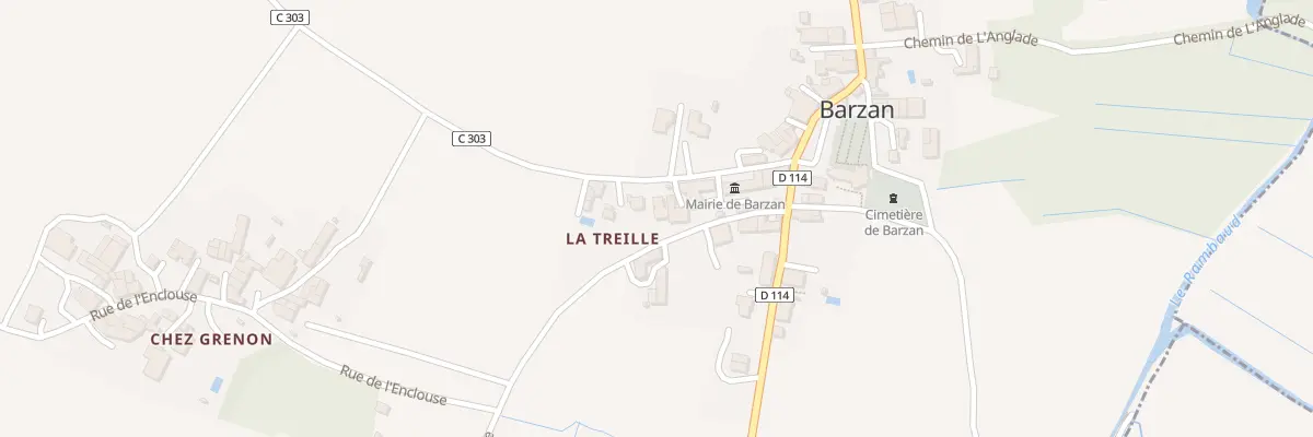 Plan du 7 Rue de la Treille à Barzan