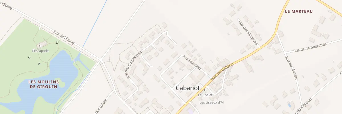 Plan du 18 Rue Beaulieu à Cabariot