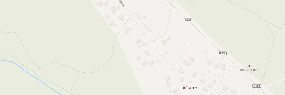 Plan du 45E Rte du Béguey à Salles