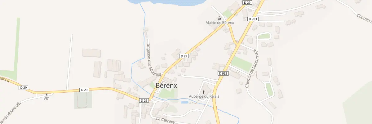 Plan du 9 Rue de l’Eglise à Bérenx