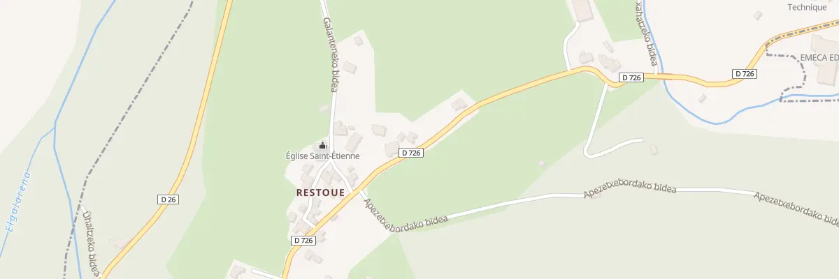 Plan du 5053 Aztue à Laguinge-Restoue