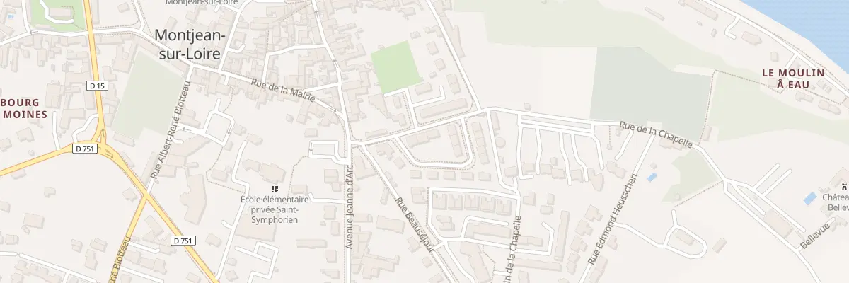 Plan du 4 Rue de la Chapelle (Montjean ) à Mauges-sur-Loire