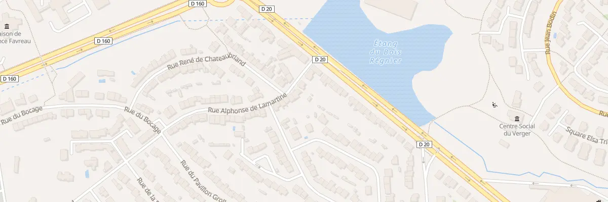 Plan du 5 Rue Alphonse de Lamartine à Cholet