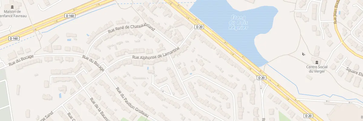 Plan du 11 Rue Alphonse de Lamartine à Cholet