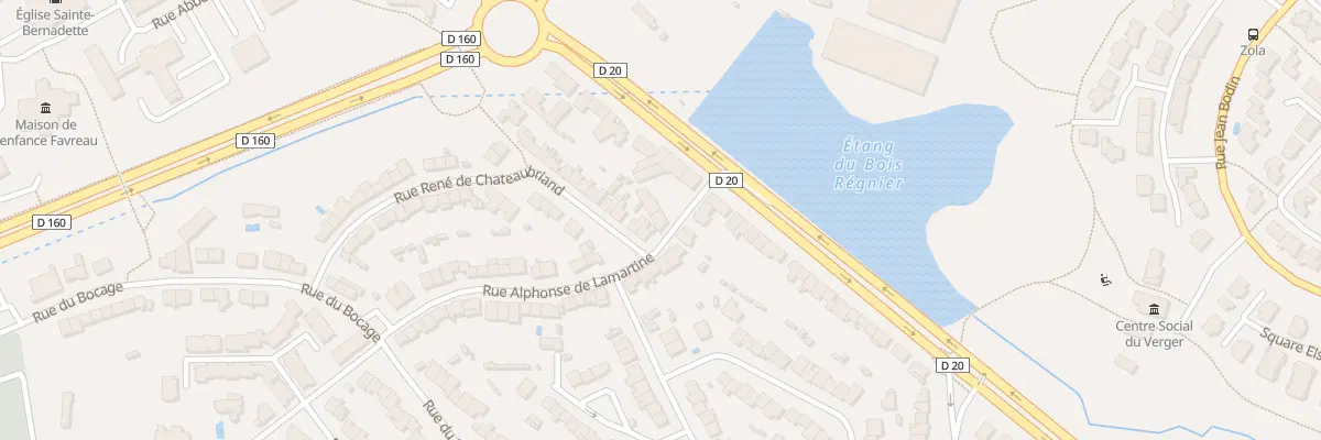 Plan du 8 Rue Alphonse de Lamartine à Cholet