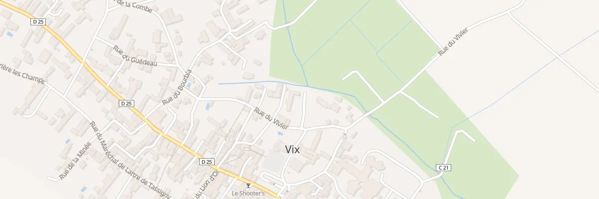 Plan du 6 Rue du vivier à Vix