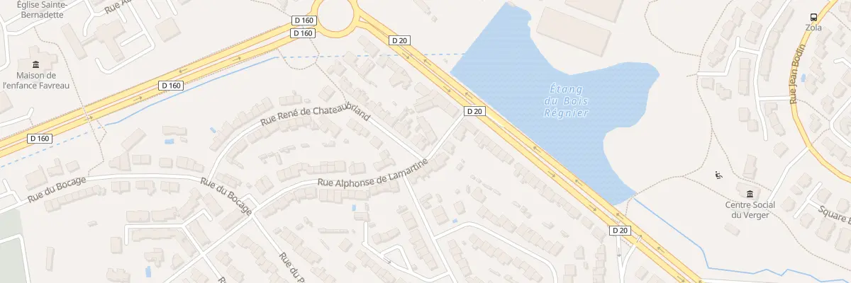 Plan du 2 Rue Rene de Chateaubriand à Cholet