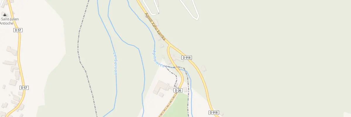 Plan du 1000 Agosti Xaho karrika à Tardets-Sorholus
