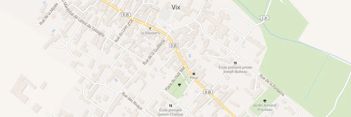 Plan du 68 Rue georges clemenceau à Vix