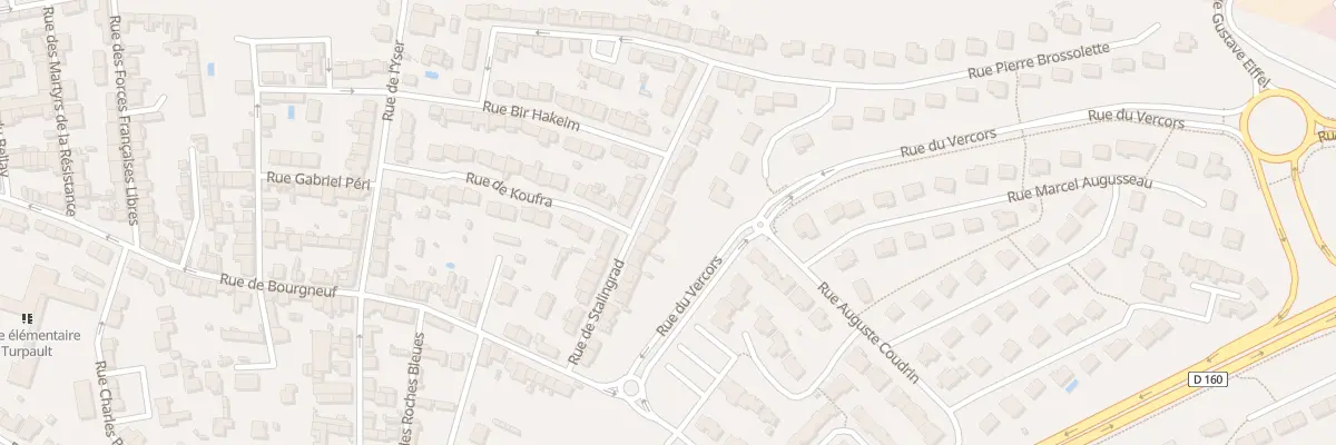 Plan du 22 Rue de Stalingrad à Cholet