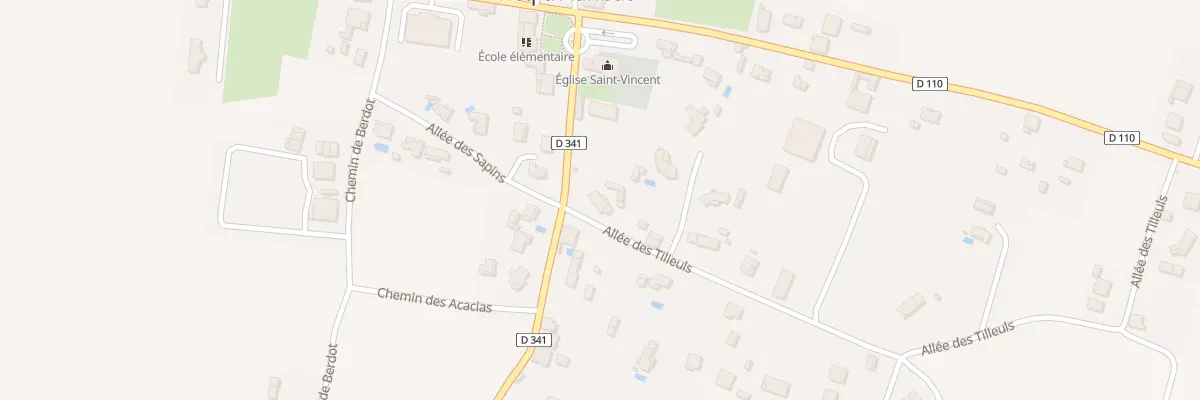 Plan du 49 All des Tilleuls à Vicq-d’Auribat