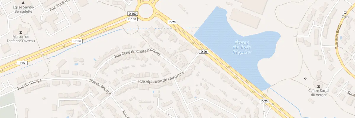 Plan du 6 Rue Rene de Chateaubriand à Cholet