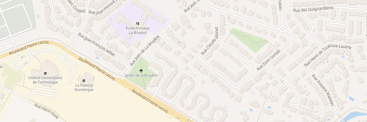 Plan du 16 Rue Claude Monet à Cholet