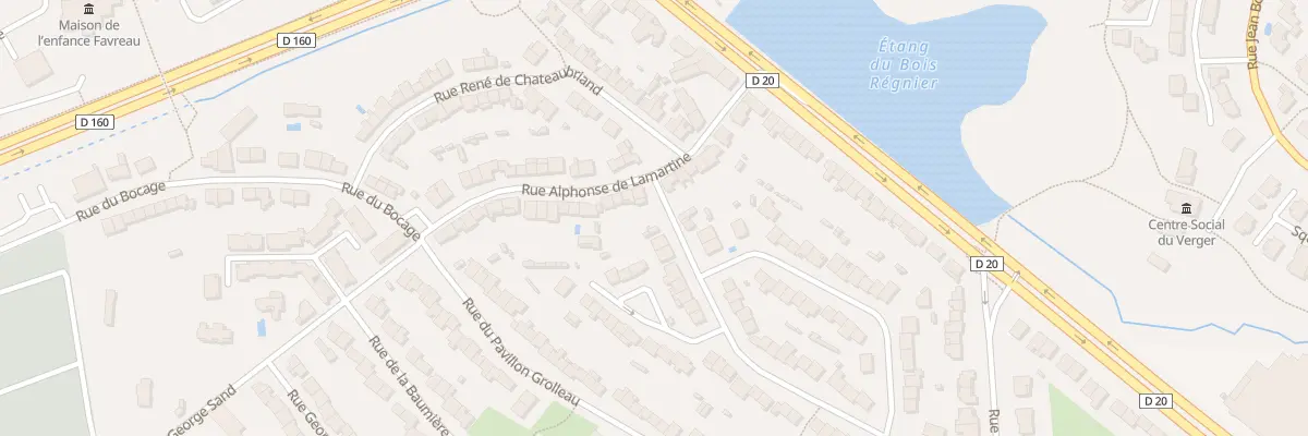 Plan du 15 Rue Alphonse de Lamartine à Cholet