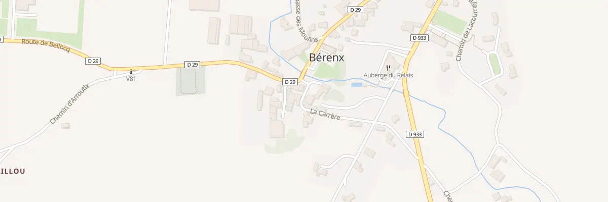 Plan du 3 La Carrere à Bérenx