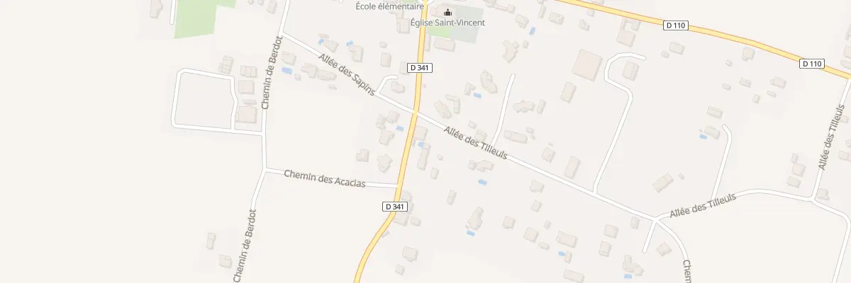 Plan du 12 All des Tilleuls à Vicq-d’Auribat