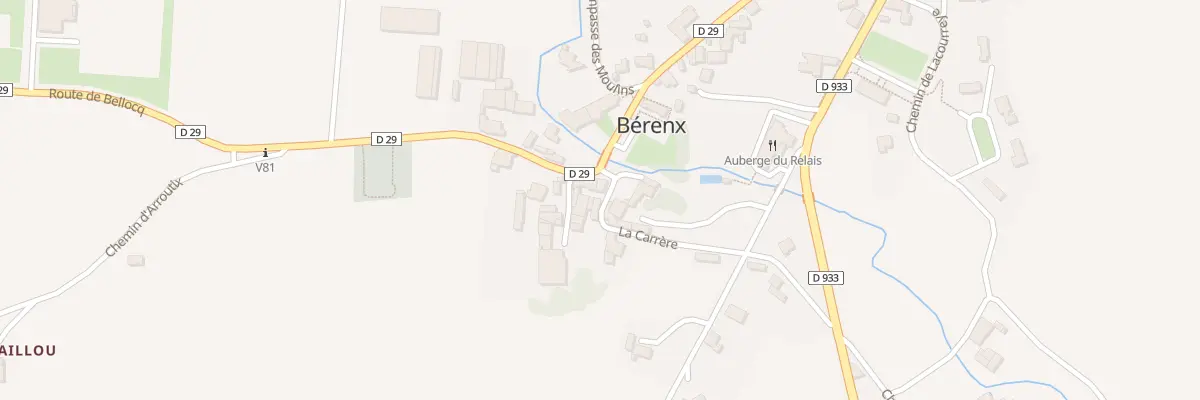 Plan du 2 La Carrere à Bérenx