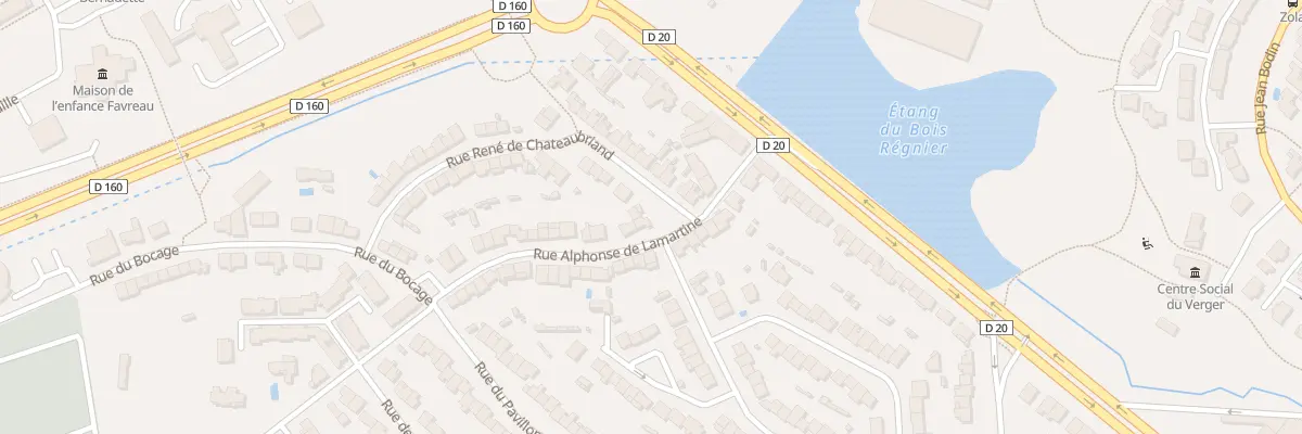Plan du 10 Rue Alphonse de Lamartine à Cholet
