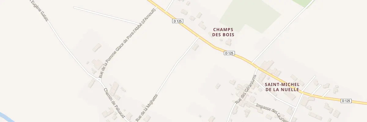 Plan du 38 Rue Saint Michel à Pont-l’Abbé-d’Arnoult