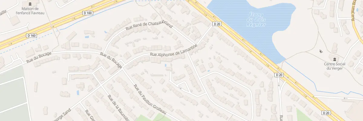 Plan du 17 Rue Alphonse de Lamartine à Cholet