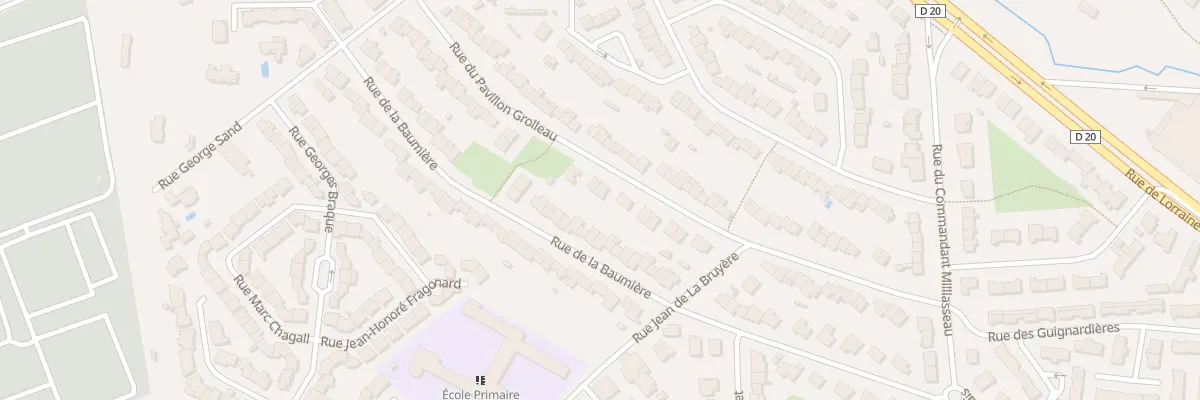 Plan du 38 Rue Pavillon Grolleau à Cholet