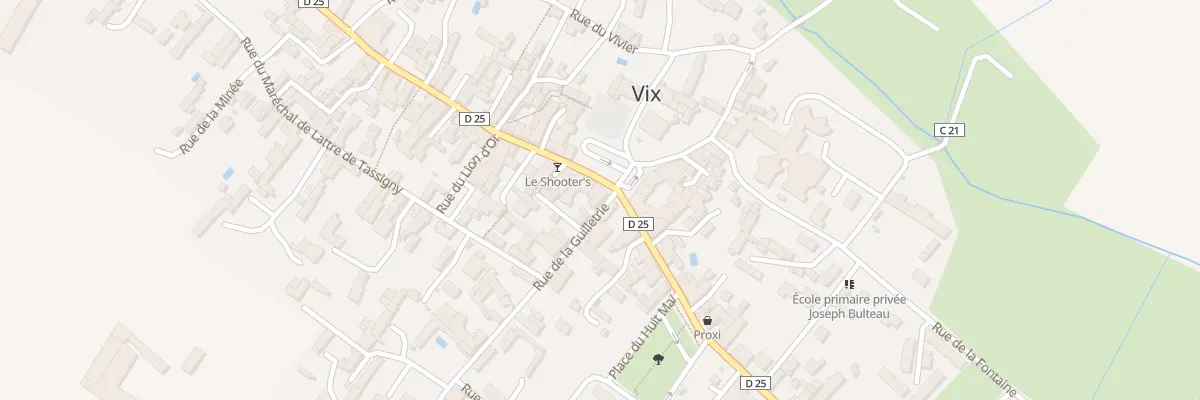 Plan du 2A Rue de la guilletrie à Vix