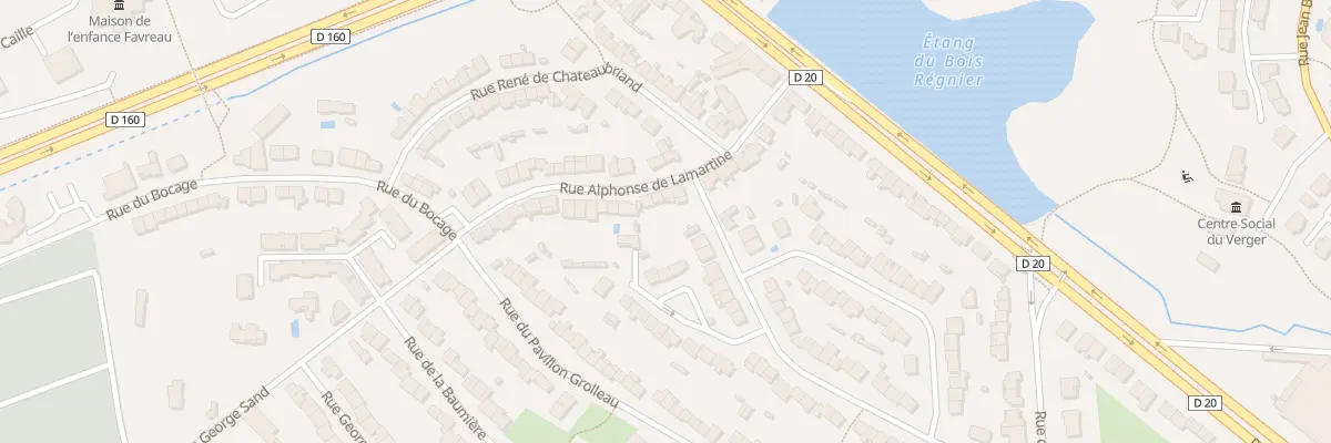 Plan du 19 Rue Alphonse de Lamartine à Cholet