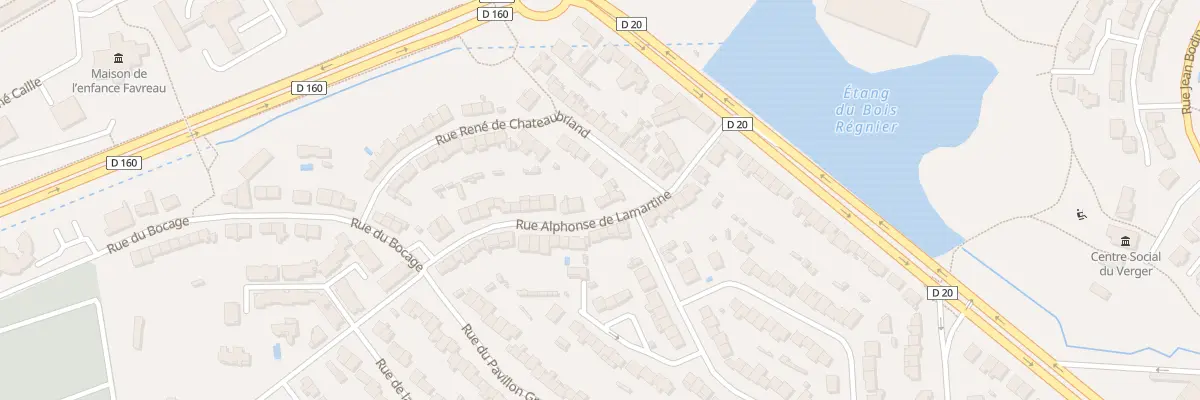 Plan du 12 Rue Alphonse de Lamartine à Cholet