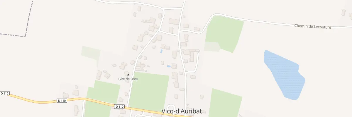 Plan du 181 Rte de l’Adour à Vicq-d’Auribat