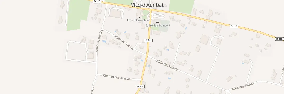 Plan du 30 All des Sapins à Vicq-d’Auribat