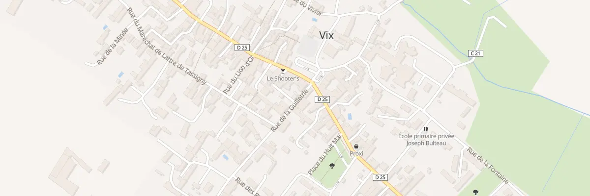 Plan du 2 Rue de la guilletrie à Vix