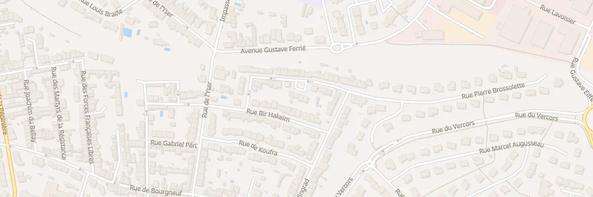 Plan du 20 Rue Pierre Brossolette à Cholet