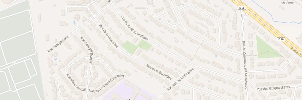 Plan du 34 Rue Pavillon Grolleau à Cholet