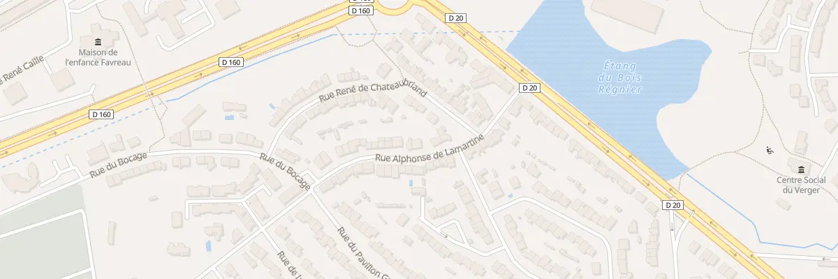 Plan du 18 Rue Alphonse de Lamartine à Cholet