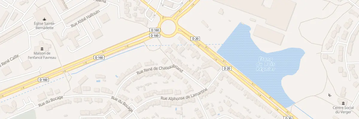 Plan du 20 Rue Rene de Chateaubriand à Cholet
