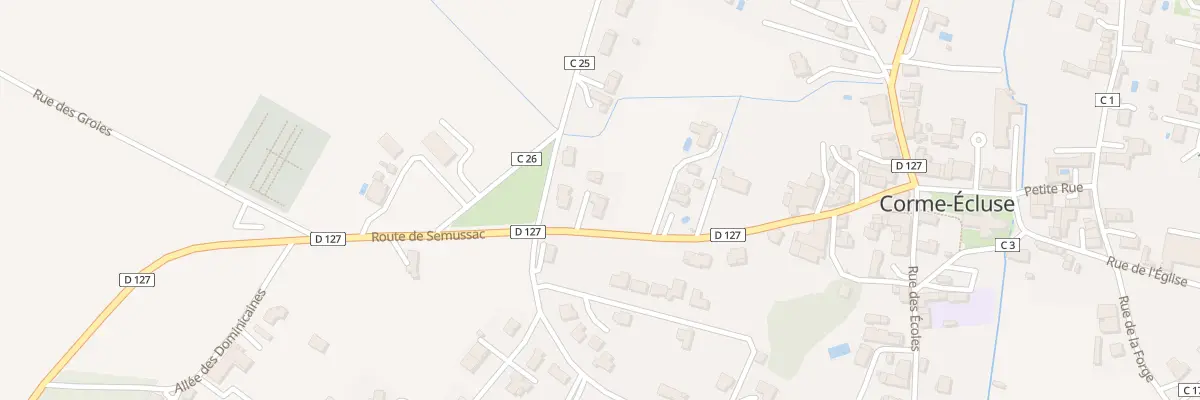 Plan du 28 Rte de Sémussac à Corme-Écluse