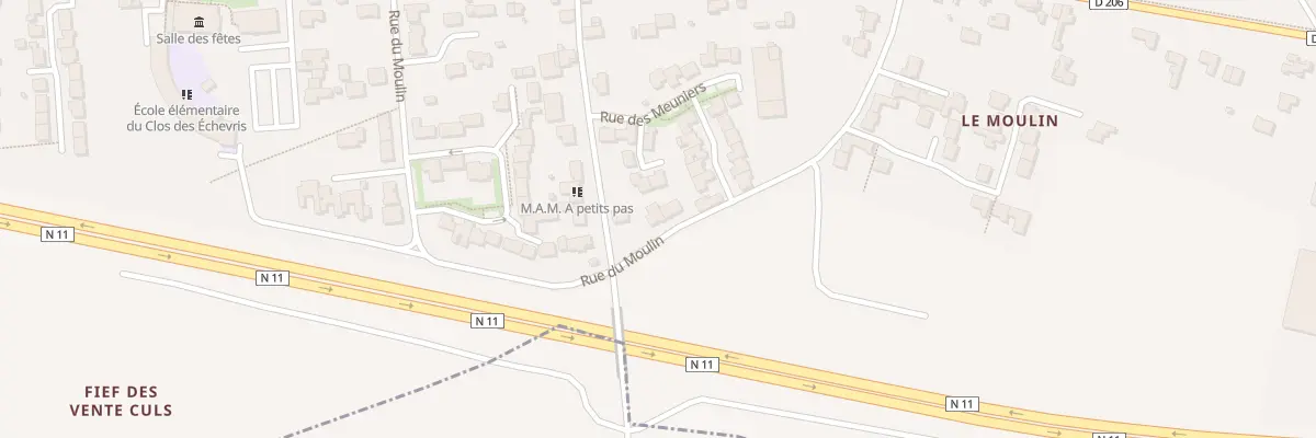 Plan du 15 Rue du Moulin à Ferrières