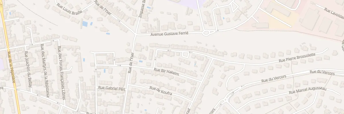 Plan du 10 Rue Pierre Brossolette à Cholet