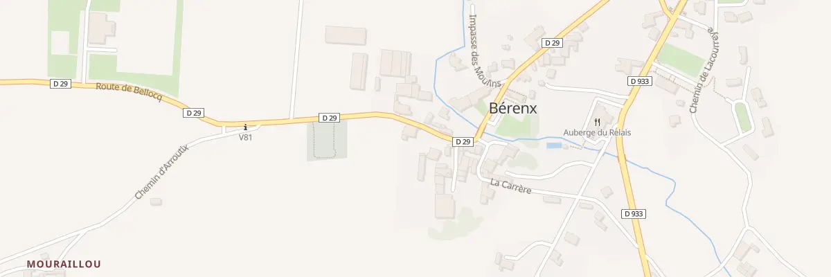 Plan du 31 Rue de l’Eglise à Bérenx